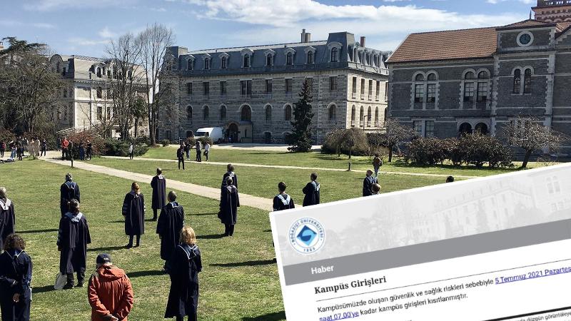 Boğaziçi Üniversitesi'ne girişler güvenlik ve sağlık nedeniyle kısıtlandı!