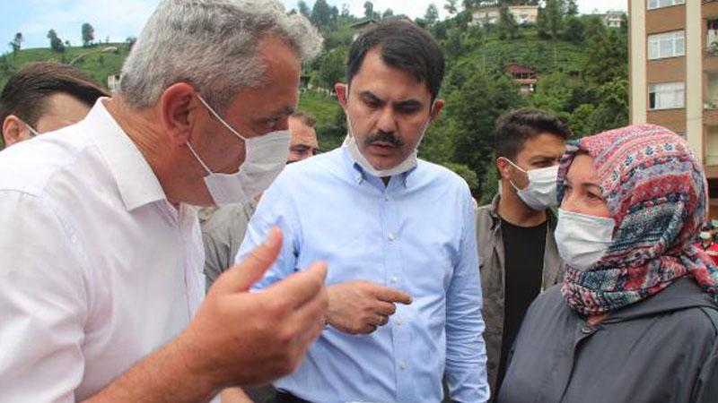 Çevre Bakanı Kurum,  sel ve heyelan felaketinin yaşandığı Rize'de: Yöresel mimariye uygun konut proje çalışmaları başladı