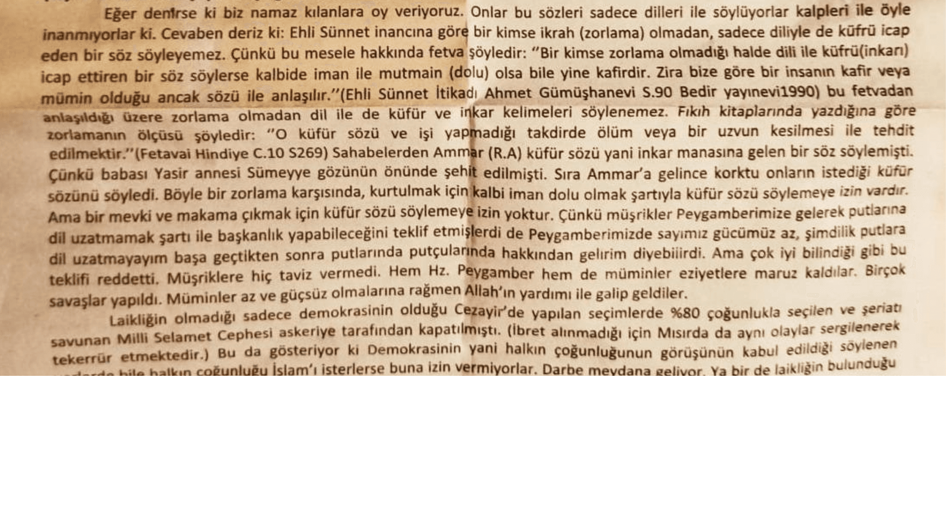 HKP İzmir İl Başkanı Çolak: Bergama'da ‘şeriat çağrısı’ içeren bildiri dağıtıldı 