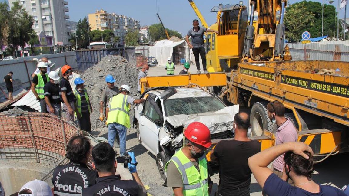 Metro inşaatında şafta düşen sürücü yaşamını yitirdi