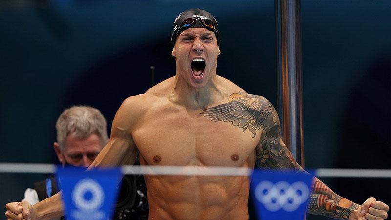 Tokyo 2020 | ABD'li Caeleb Dressel, erkekler 50 metre serbest stil yüzmede olimpiyat rekoru kırarak şampiyon oldu