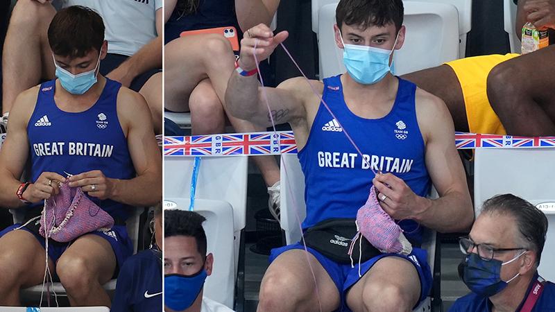 Tokyo Olimpiyatları tribününde örgü ördüğü anlar viral olmuştu; altın madalyalı Tom Daley hobisini işe çevirdi