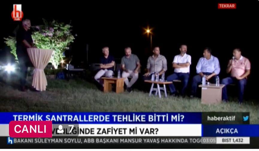 Halk TV'ye canlı yayında saldırı anları 