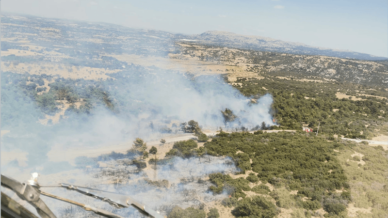 Çanakkale'de ormanlık alanda çıkan yangın kontrol altına alındı