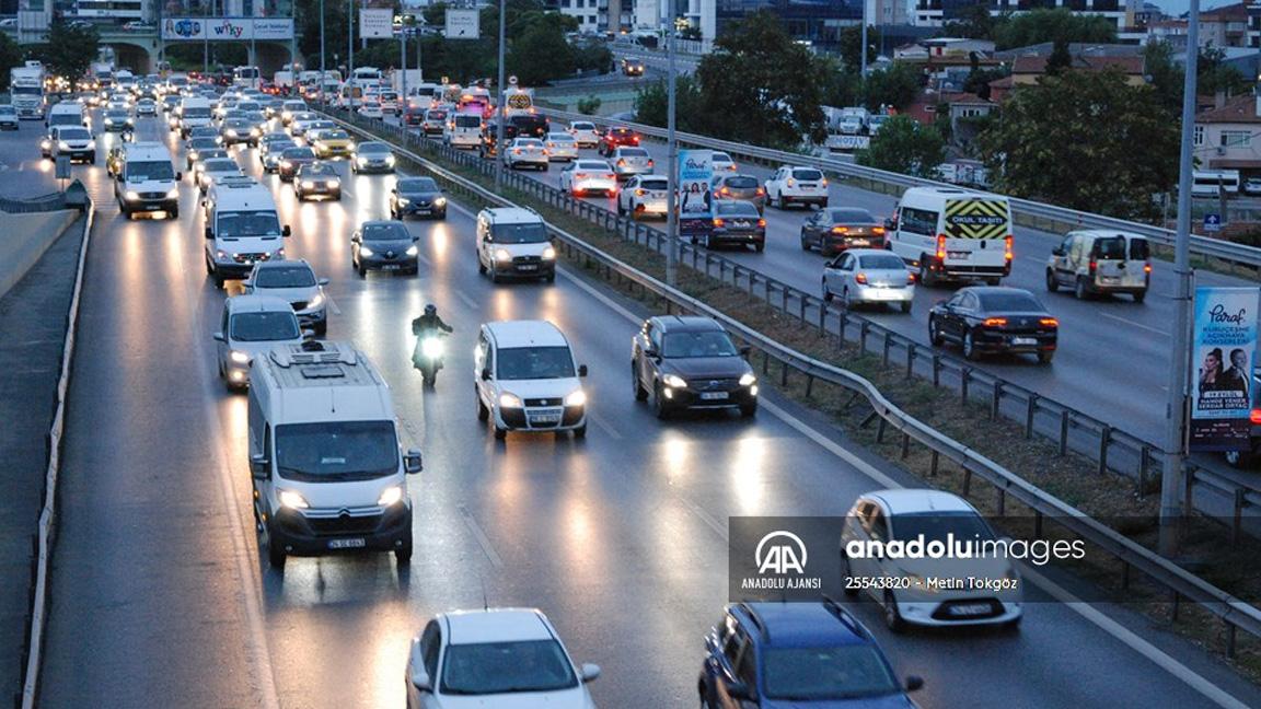 İstanbul'da trafik yoğunluğu 