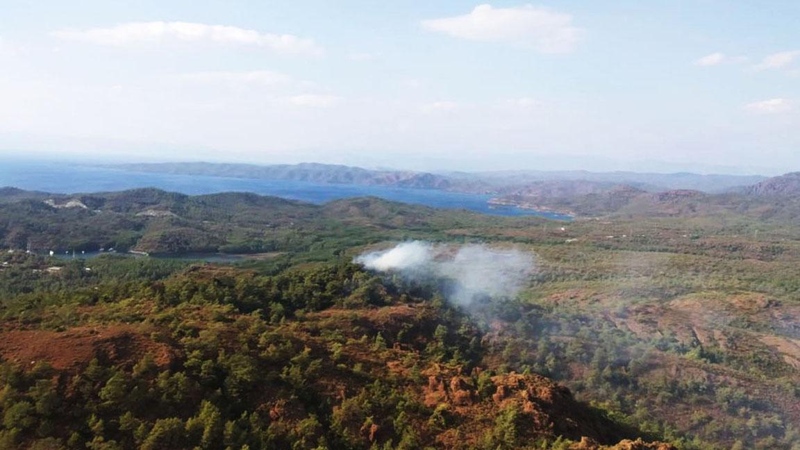 Marmaris'te orman yangını 