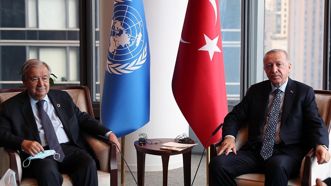 Erdoğan, BM Genel Sekreteri Guterres’le görüştü