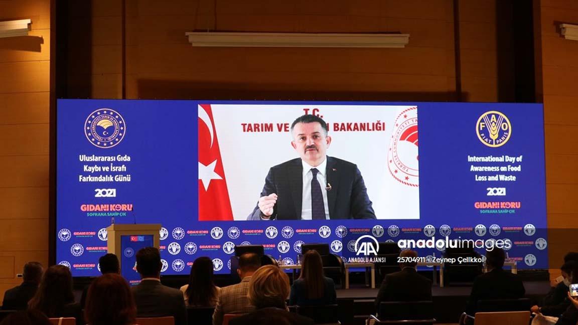 Tarım ve Orman Bakanı Pakdemirli: Ülkemizde her yıl neredeyse 19 milyon ton gıda ziyan oluyor 