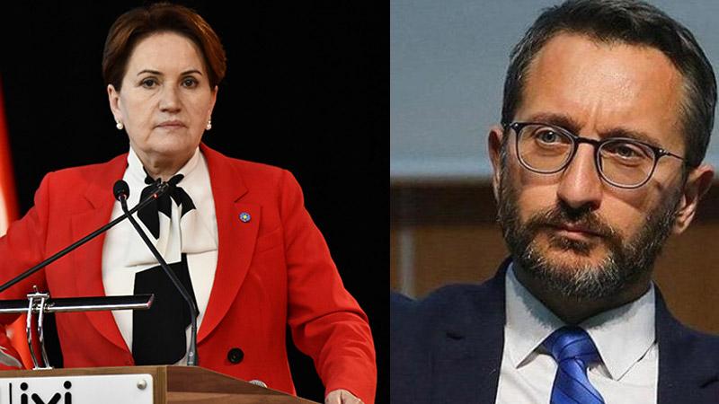 Akşener'den Cumhurbaşkanlığı İletişim Başkanı Altun'a: Atanmışlara cevap vermiyorum