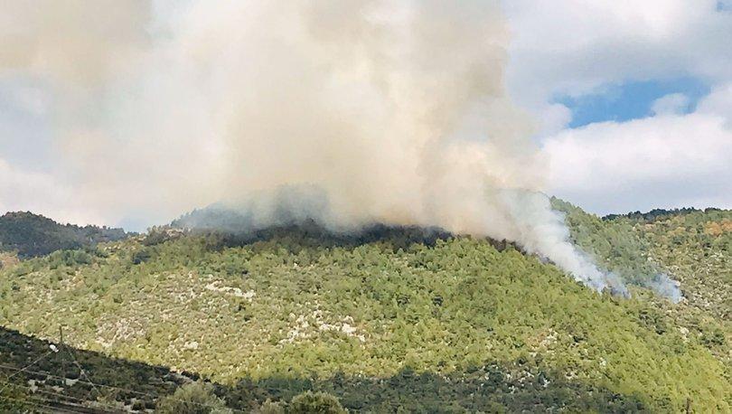 Manavgat'ta çıkan yangında 6 hektarlık ormanlık alan zarar gördü 