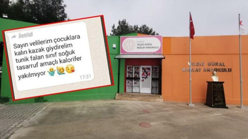 Anaokulunun WhatsApp grubunda paylaşıldı: Sayın velilerim çocuklara kalın kazak giydirelim, tasarruf amaçlı kalorifer yakılmıyor