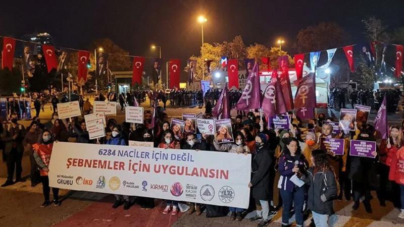 Kadınlar, Naci İnci'yi protesto etti: 6284 Naci’ler için değil Şebnem’ler için uygulansın