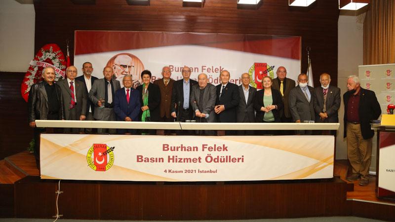 TGC Burhan Felek Basın Hizmet Ödülleri sahiplerini buldu