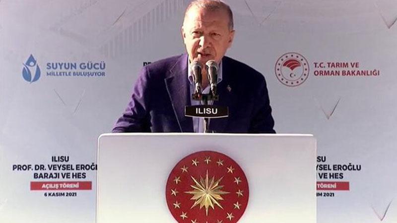 Erdoğan: Türkiye su zengini bir ülke değildir, su stresi çeken ülkeler grubundayız