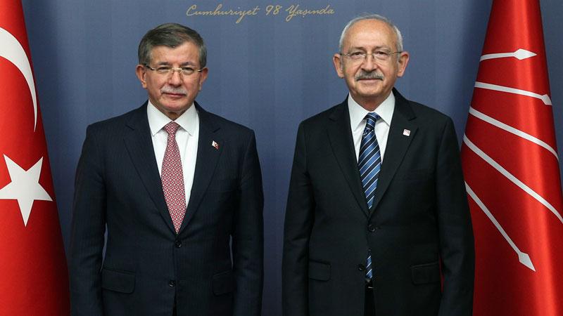 "Tüm siyasi parti liderlerini gerçek ekonomik Kurtuluş Savaşı başlatmaya çağırıyorum" diyen Davutoğlu, Kılıçdaroğlu ile görüştü