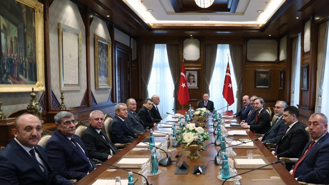 Erdoğan, Çalışma Bakanı Bilgin ve Türk-İş heyetini kabul etti