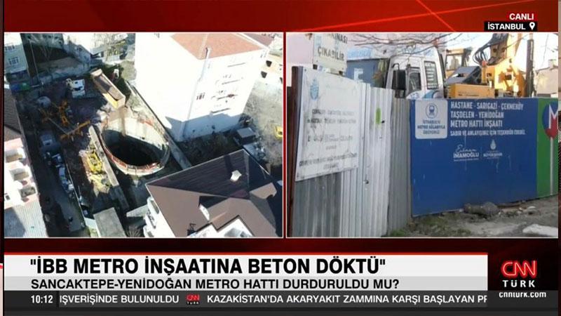 İBB'den CNN Türk'e: “Metro hattı nedir?” diye öğrenmek isterseniz, 10 metro şantiyemizden birinde size eğitim verebiliriz