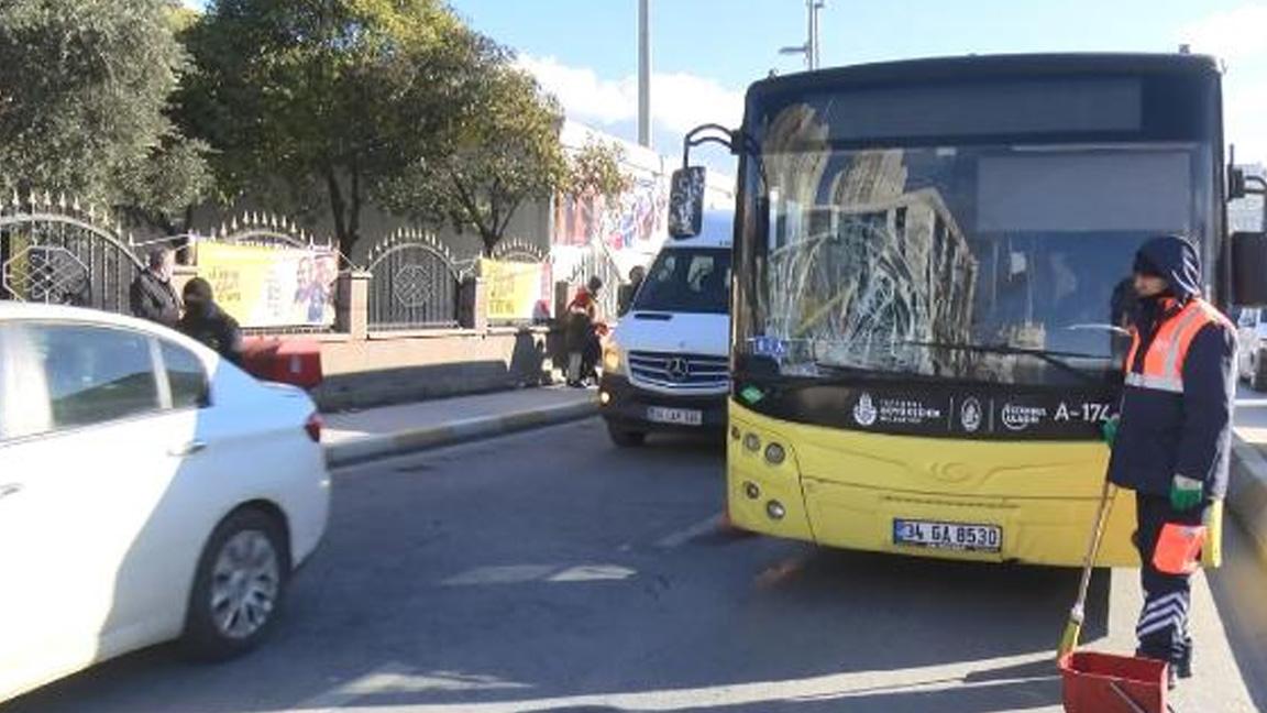 İstanbul'da belediye otobüsünün çarptığı kadın ağır yaralandı