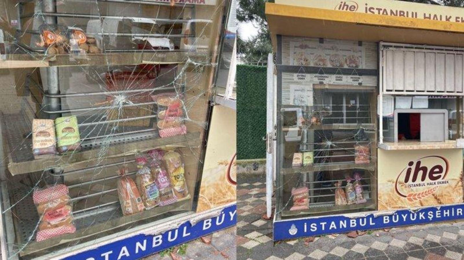 İstanbul’da Halk Ekmek büfesine saldırı