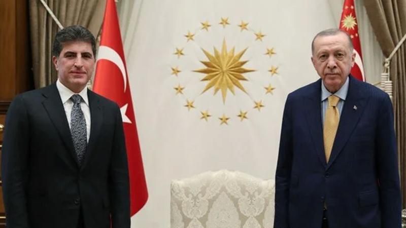 Cumhurbaşkanı Erdoğan, Barzani ile görüştü