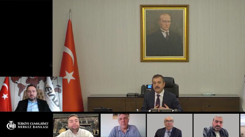 TCMB Başkanı Kavcıoğlu 'YUVAM' hesapları kapsamında MÜSİAD ile görüştü