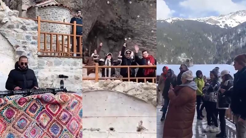 Kültür ve Turizm Bakanlığı soruşturma başlatmıştı; Sümela'da klip çekimine izini müdürvekili ve vali yardımcısı vermiş