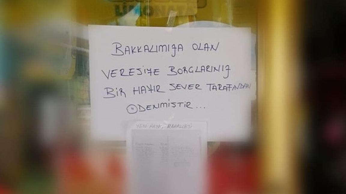 Çorum’da 'gizli' hayırsever 54 kişinin 38 bin 900 TL’lik veresiye borcunu ödedi