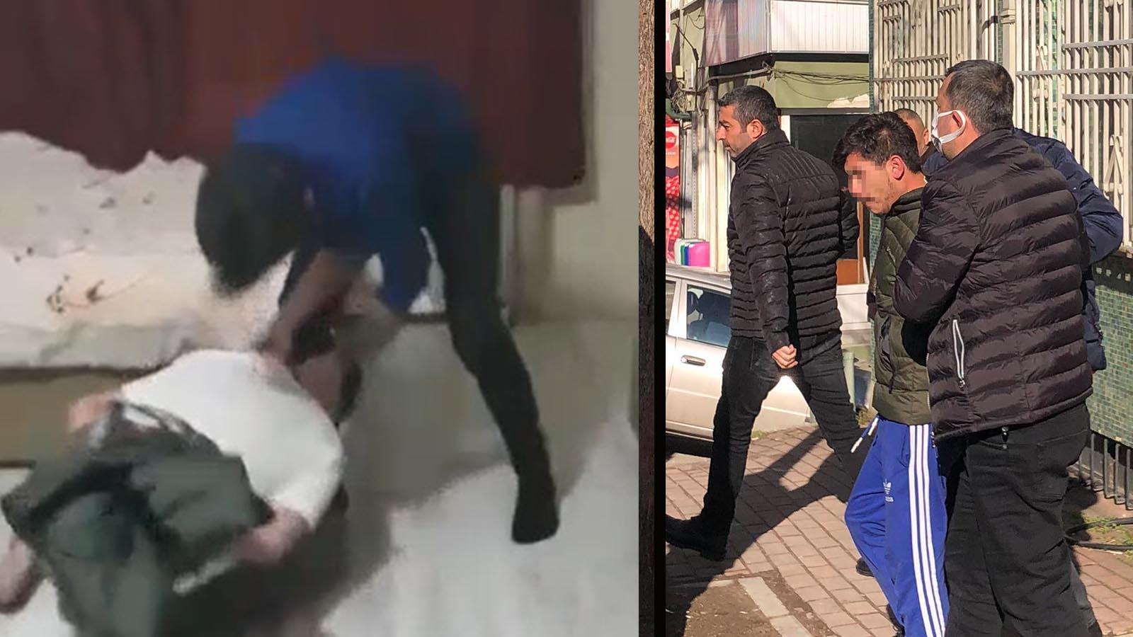 Rehin aldılar, kadın elbisesi giydirip ağzına silah soktular; o anları kayda alan saldırganlar gözaltına alındı