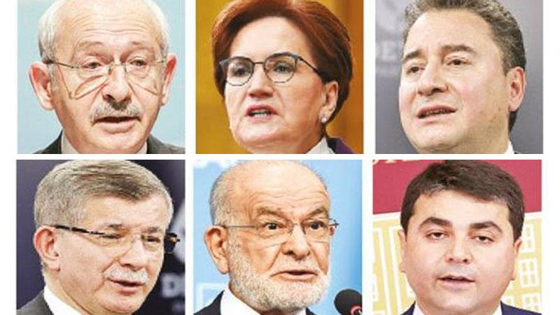 Muhalefetten tarihi zirve: 6 parti lideri ilk kez bir araya geliyor