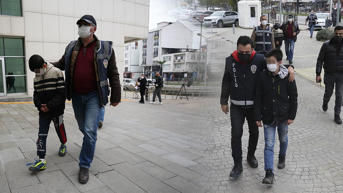 Ordu'da otomobil çalan çocuklar tutuklandı