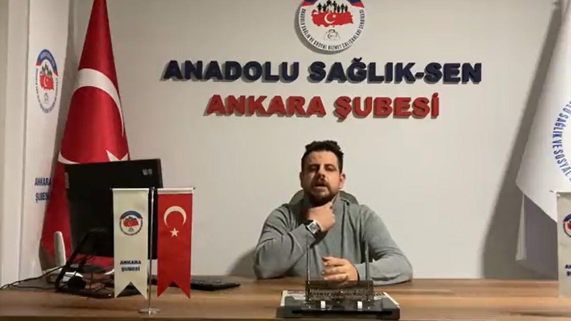 Anadolu Sağlık-Sen Ankara Şube Başkanı'ndan Sağlık Bakanlığı'na: Hekim dışı olarak adlandırılan sağlık personellerine hekimliğe geçebilmesinin yolu açılmalı