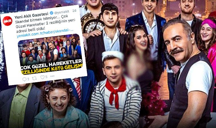 Yeni Akit'ten bu kez "Çok Güzel Hareketler Bunlar" oyuncusuna sansür: Omuzlarını blurladılar