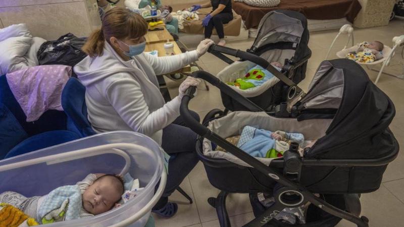 Ukrayna'da, taşıcı annelerin dünyaya getirdiği bebekler ailelerini bekliyor