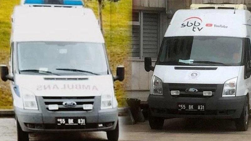 AKP'li Samsun Büyükşehir Belediyesi, ambulansı canlı yayın aracına dönüştürdü