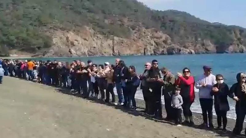 Muğla halkından özelleştirme protestosu: Halk plajını elimizden almayın