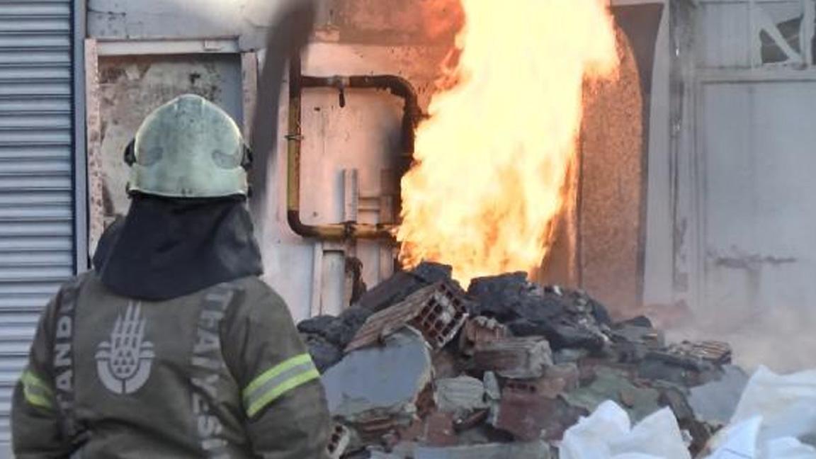 Bağcılar’da doğalgaz borusunda patlama