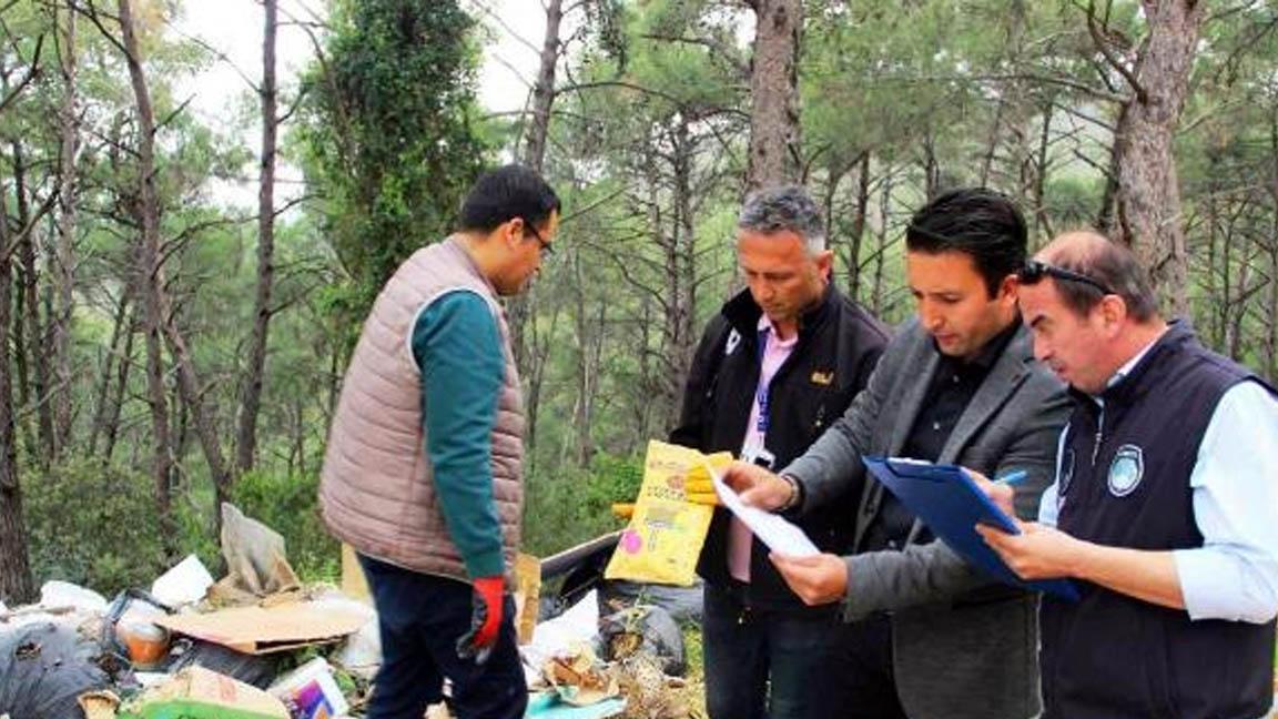 Cennet Koyu'na atık bırakan kişi kargo kolisindeki isim ve adresten belirlendi