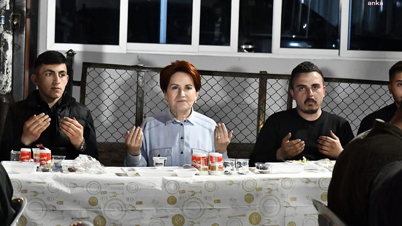 Akşener, Ankara'da sanayi sitesi işçileri ile iftarda bir araya geldi