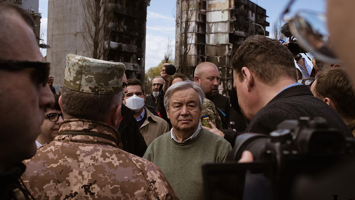 BM Genel Sekreteri Guterres, Ukrayna'da Borodyanka, Buça ve İrpin'i ziyaret etti