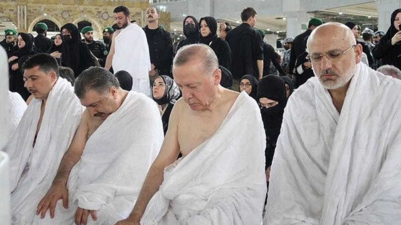 Suudi Arabistan'a giden Cumhurbaşkanı Erdoğan'dan Umre ziyareti