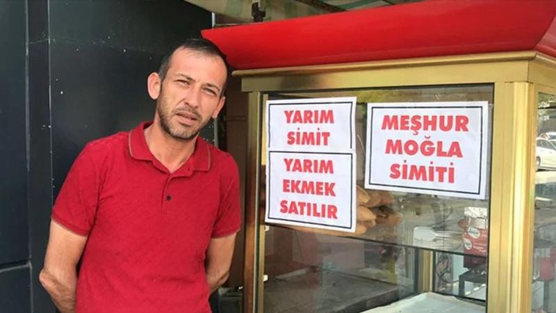 Muğla'da yarım ekmek ve yarım simit satılmaya başladı 