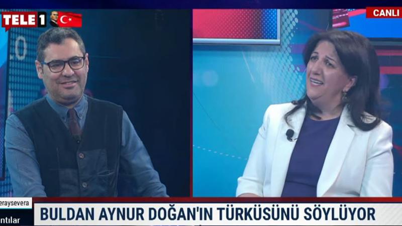 Pervin Buldan canlı yayında 'Dar Hejiroke' şarkısını söyledi