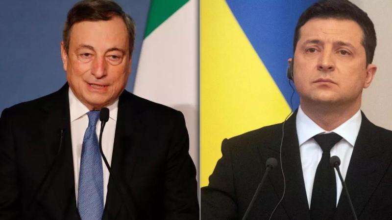 İtalya Başbakanı Draghi, Ukrayna Devlet Başkanı Zelenski ile görüştü