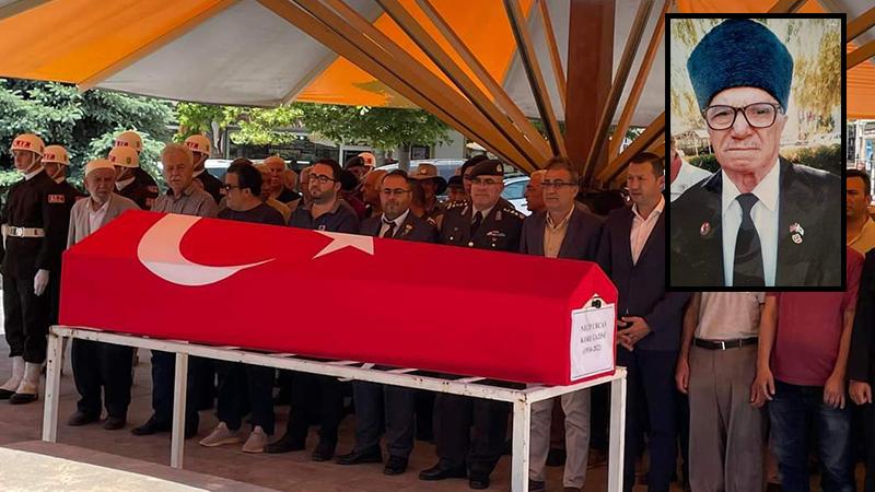 92 yaşındaki Kore Gazisi, son yolculuğuna uğurlandı 