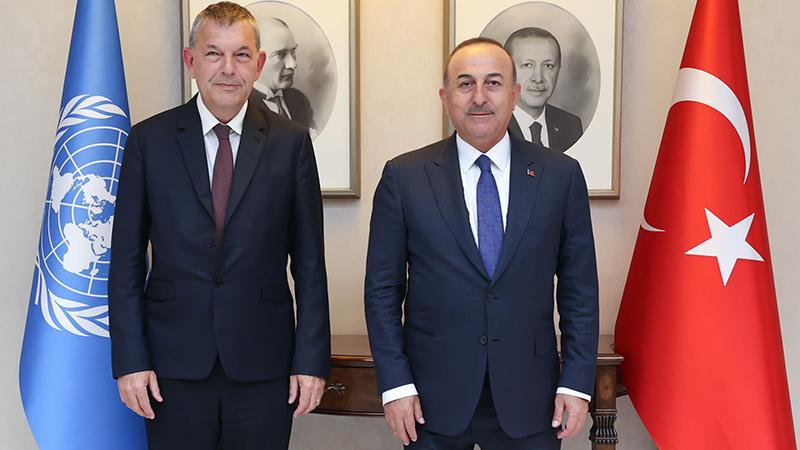 Dışişleri Bakanı Çavuşoğlu, UNRWA Genel Komiseri Lazzarini’yi kabul etti