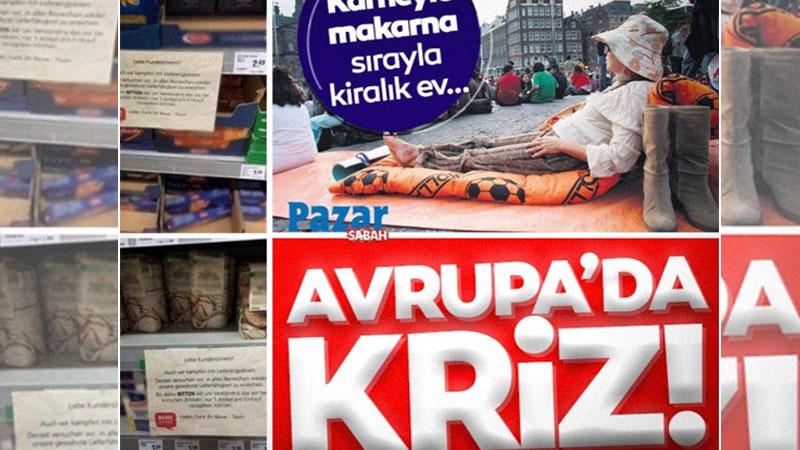 Sabah gazetesi: Avrupa’da kriz, karneyle makarna, sırayla kiralık ev…