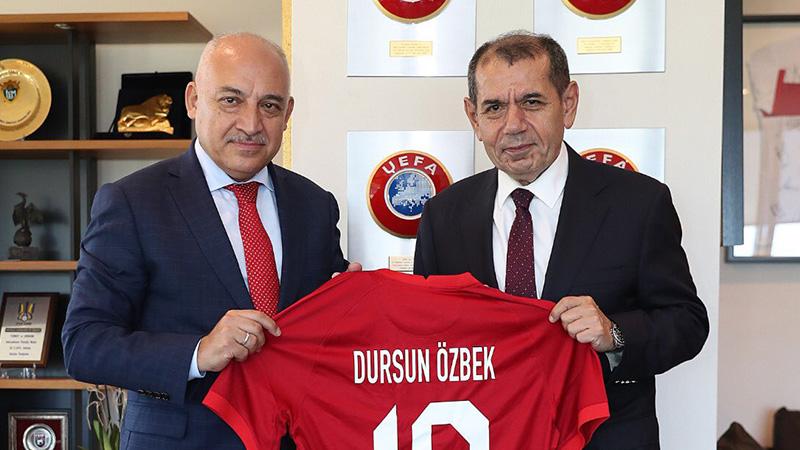 Galatasaray Başkanı Özbek'ten TFF Başkanı Büyükekşi'ye ziyaret