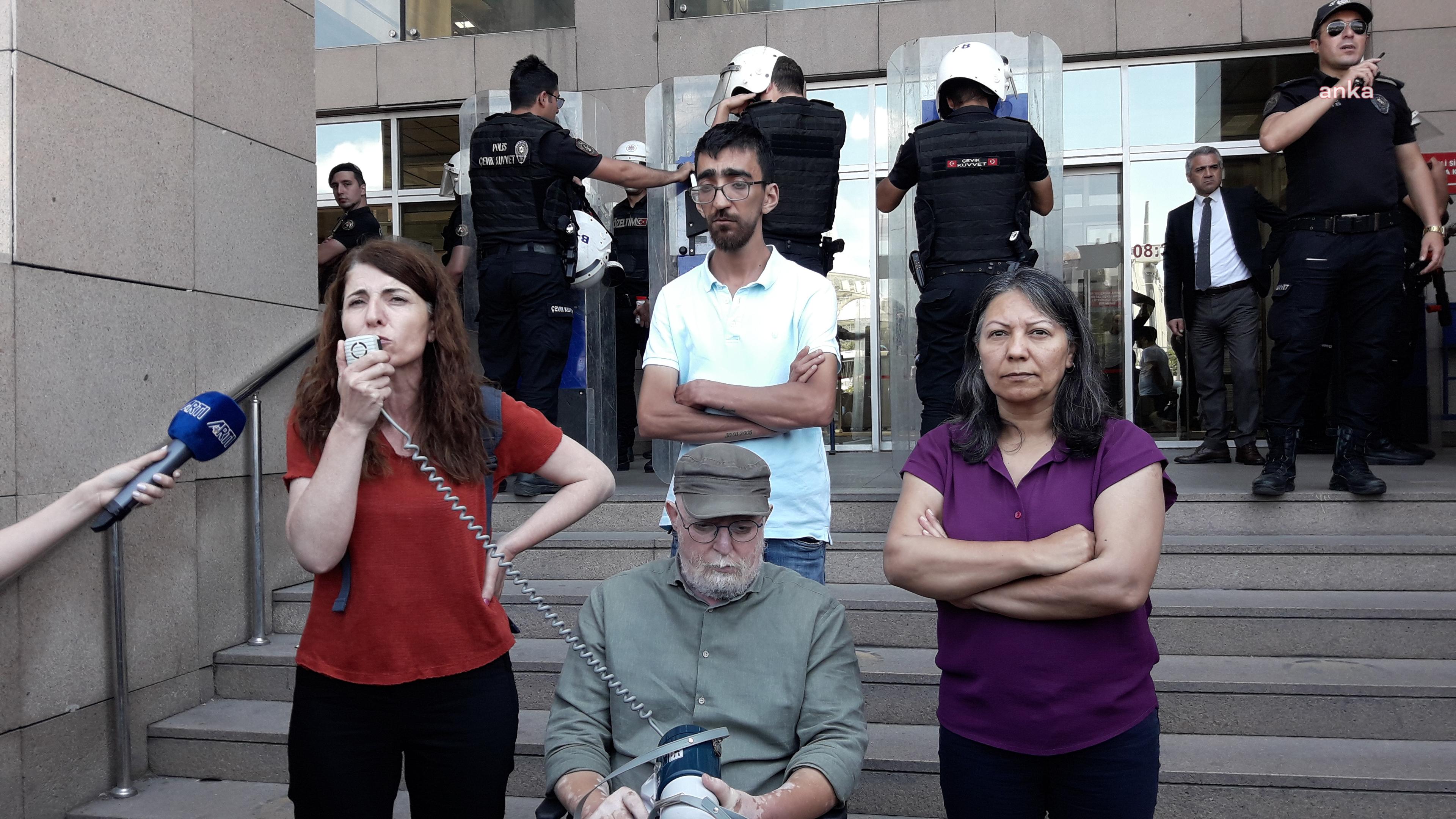 İstanbul Adliyesi önünde açıklama yapmak isteyen tutuklu ailelerine izin verilmedi; HDP'li ilçe başkanı gözaltına alındı