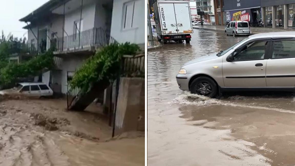 Birçok ilde sel felaketi: Dereler taştı, ev, iş yerleri ve taşıtlar sular altında kaldı 