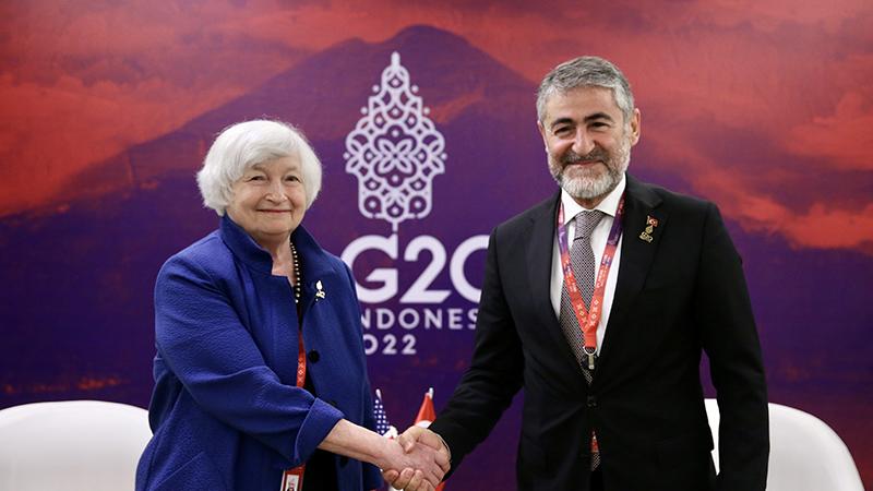 ABD Hazine Bakanı Janet Yellen ve Nureddin Nebati